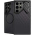 Black Carbon Fiber Specialty Texture Material Galaxy S25 Ultra Kickstand Case